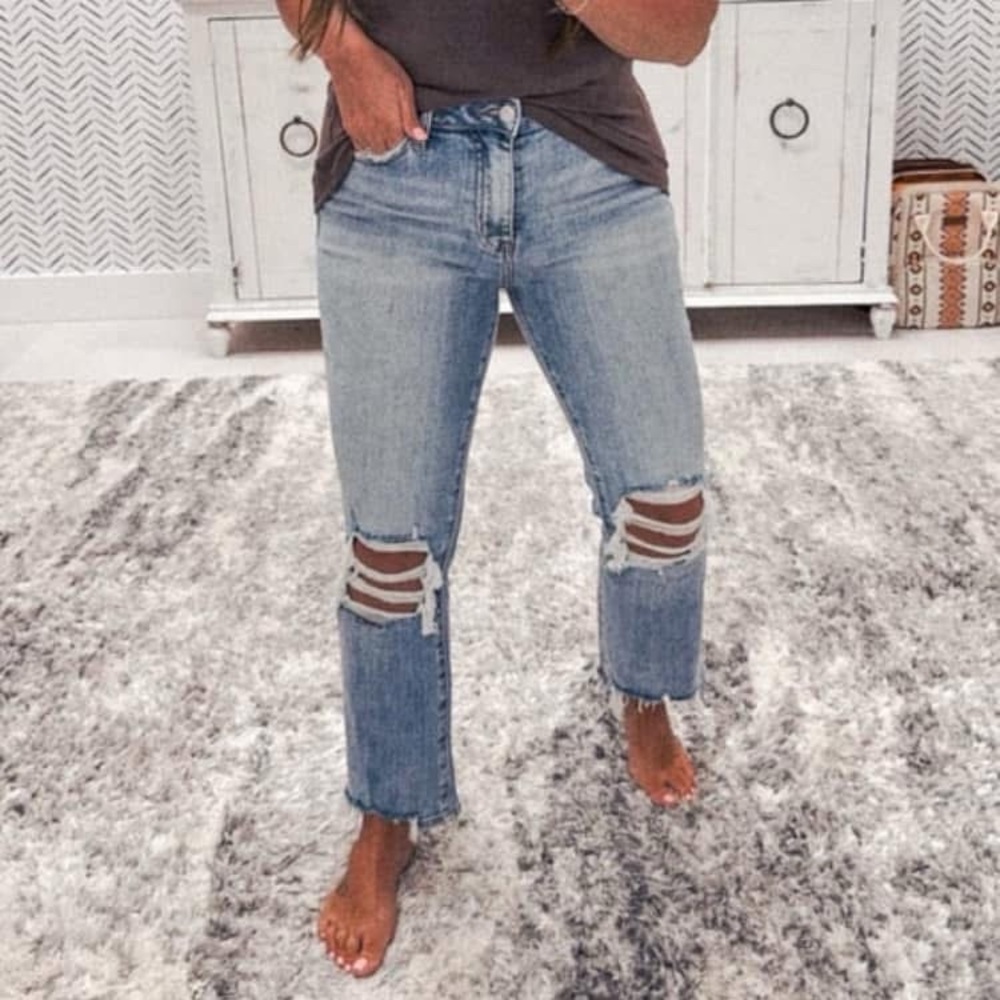 Lovervet by Vervet by Flying Monkey 7/28 kick flare distressed